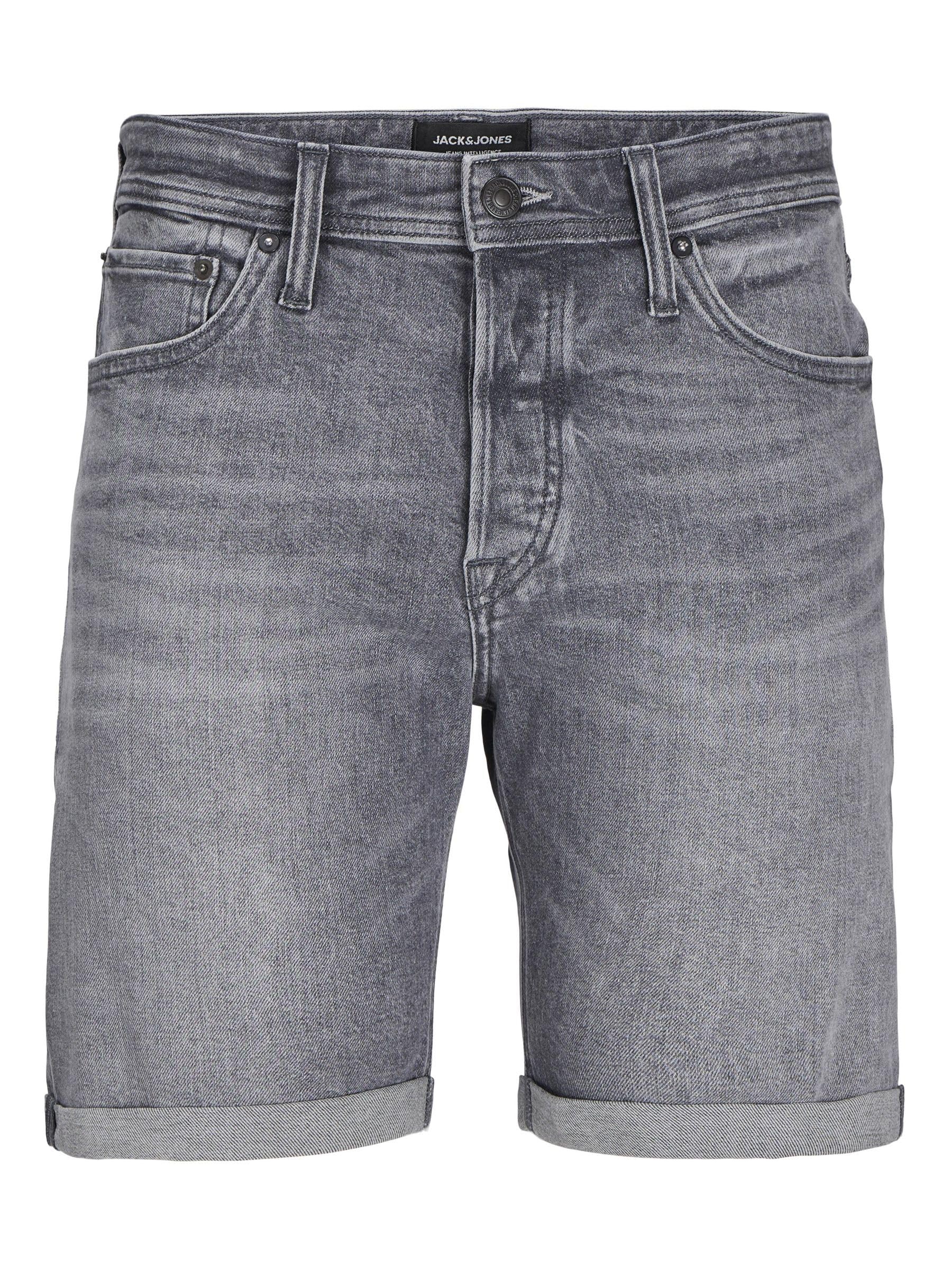 JACK & JONES Men's Shorts, Grey Denim/Pack:am 362, M