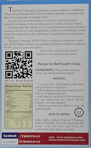 Miniatura 2 de Harina de plátano de ufu de 24 onzas, paquete de 2
