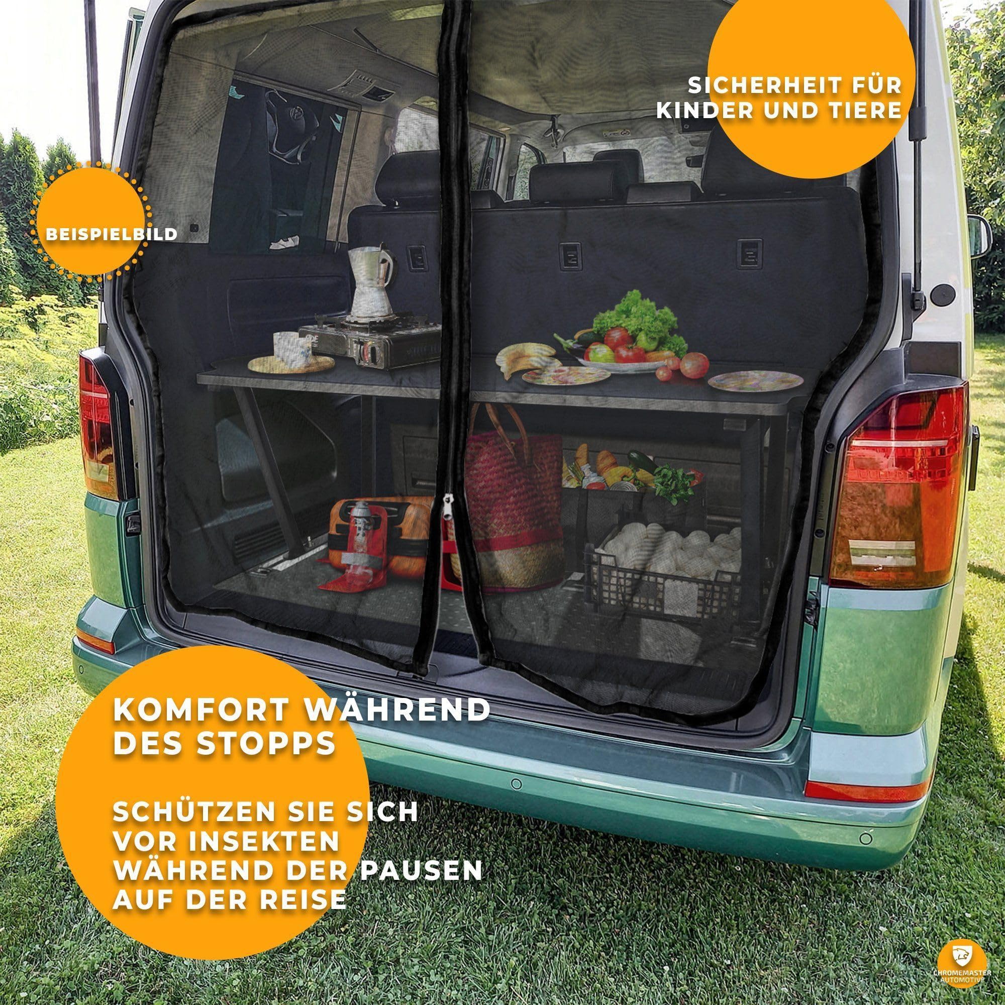CHROMEMASTER | Magnetisches Fliegengitter für Camper, Campervan, Wohnmobil | Kompatibel mit VW ID. Buzz 2022+ | Moskitonetz, Schutzgitter Gegen Insekten, Ungeziefer, Mücken und Spinnen