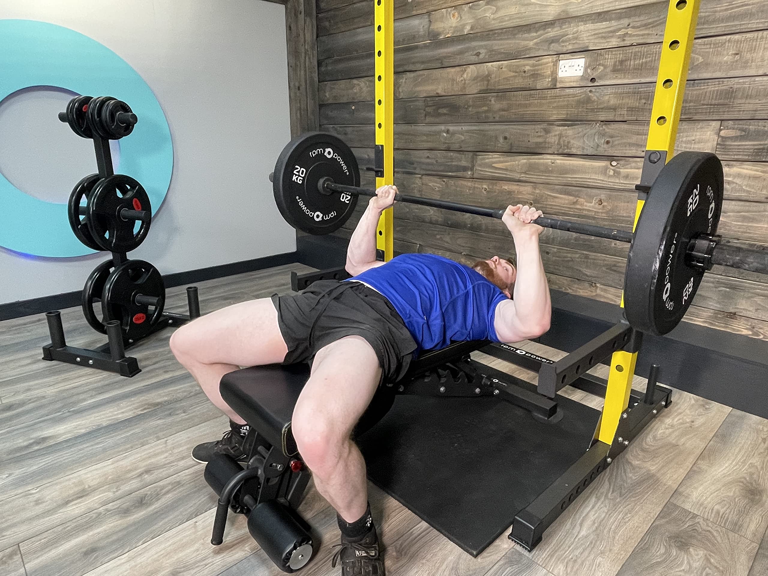 Squat Rack Mezzo Rack Con Barra - Attrezzatura Palestra Casa, Max Carico 200kg - Foto 10