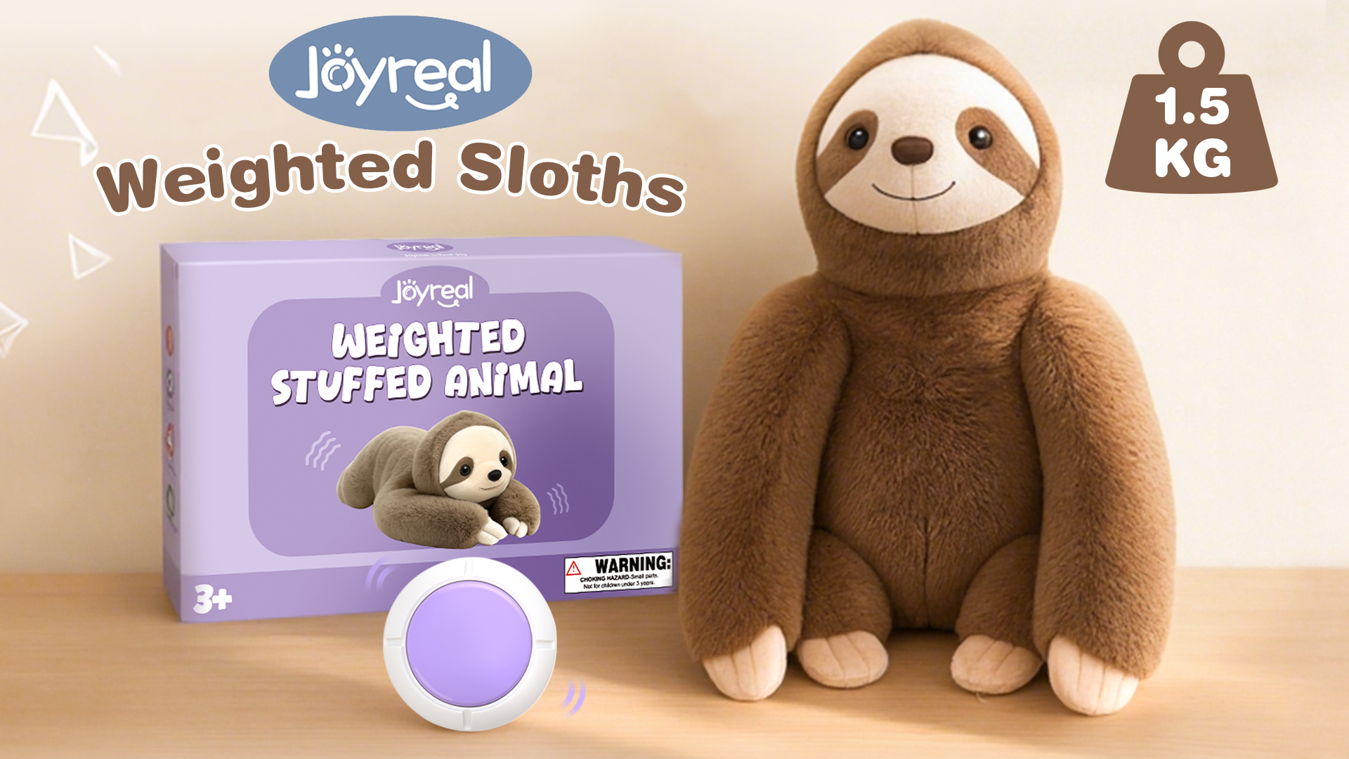 Joyreal Weighted Plush Sensory Sloth with Hidden Pocket, 1.5kg Weighted  Teddy Anxiety Relief Gifts for Stress & Sleep Aid, for Adults Children 4 5  6 Years Old : Amazon.co.uk: Toys & Games