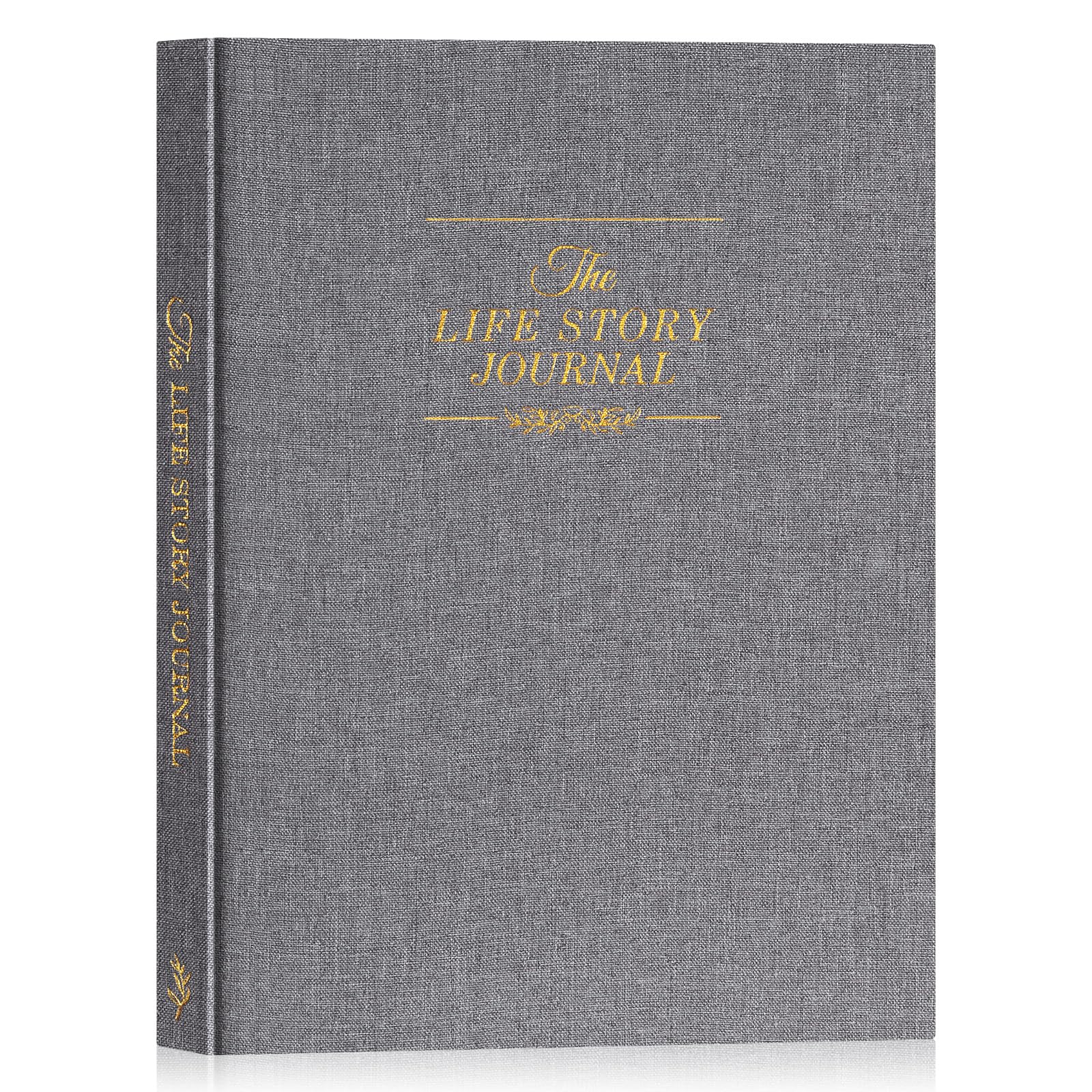 Lanpn Grandparents Life Story Journal Book with Prompts, Linen Legacy Journal Mom Dad Story Memory Keepsake Journal