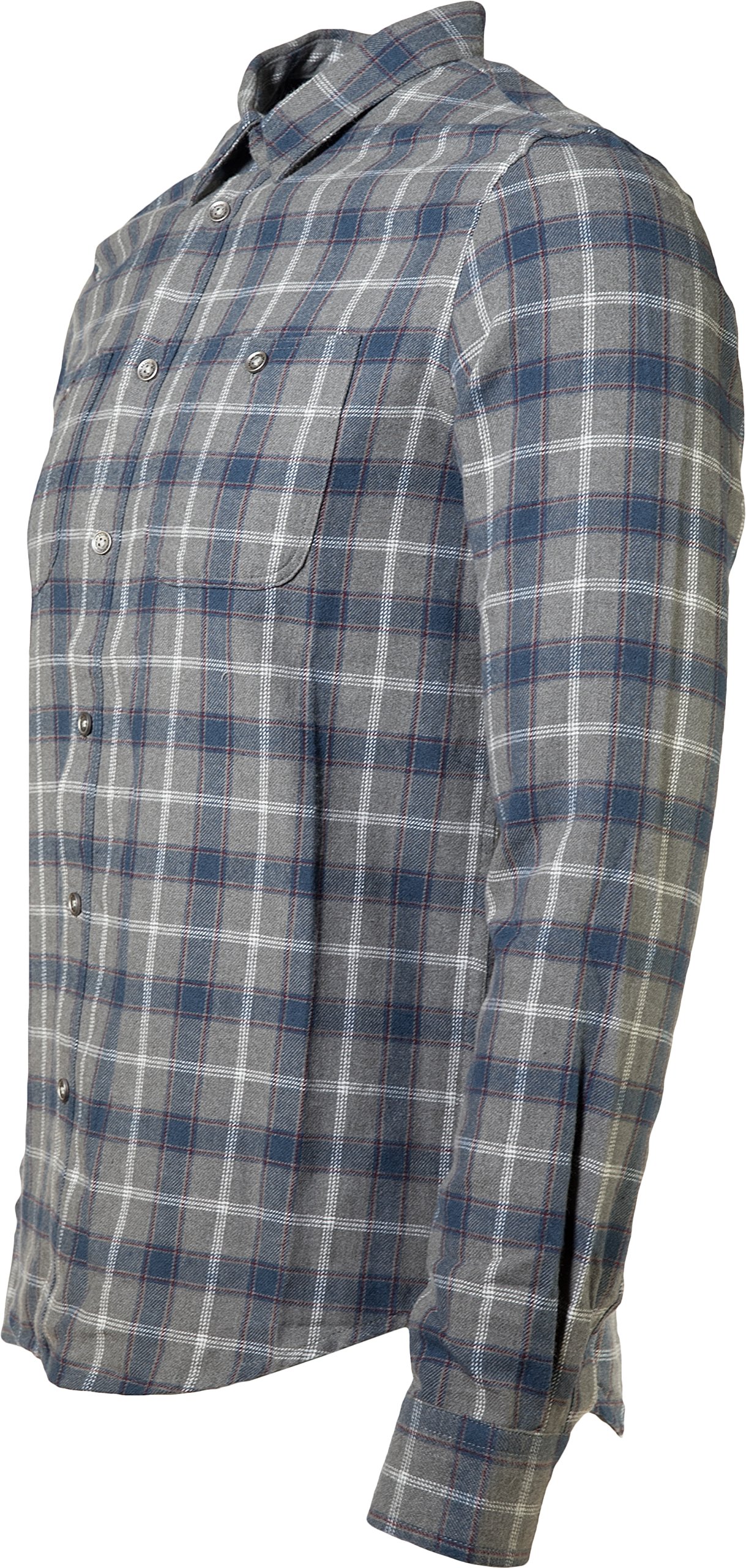 Fresh Brand Men's Plaid Flannel Checkered Long Sleeve Shirt
