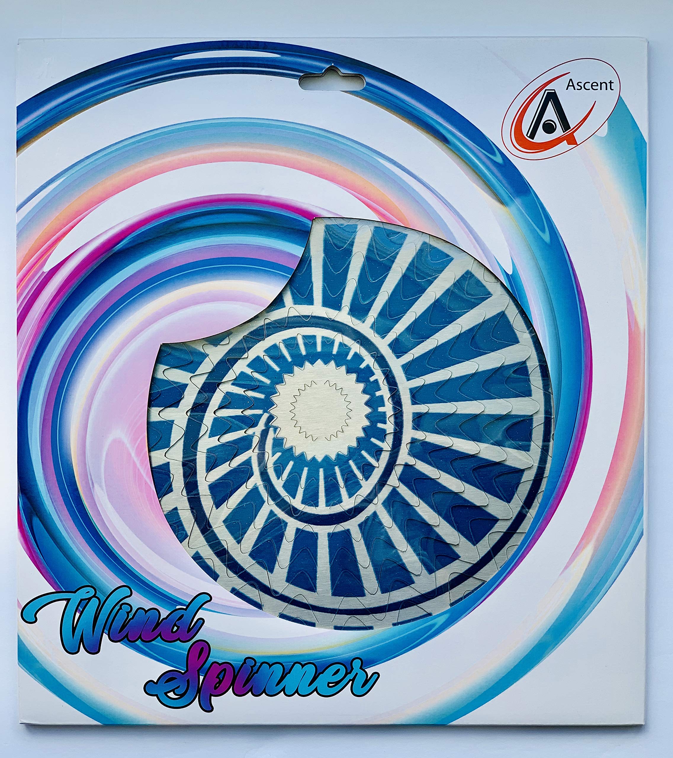 Dundee Deco W2344 - Girandola a vento in confezione regalo, 3D, da appendere, per interni ed esterni, decorazione da giardino, delfini blu, 30,5 cm, idea regalo unica per uomini e donne, souvenir