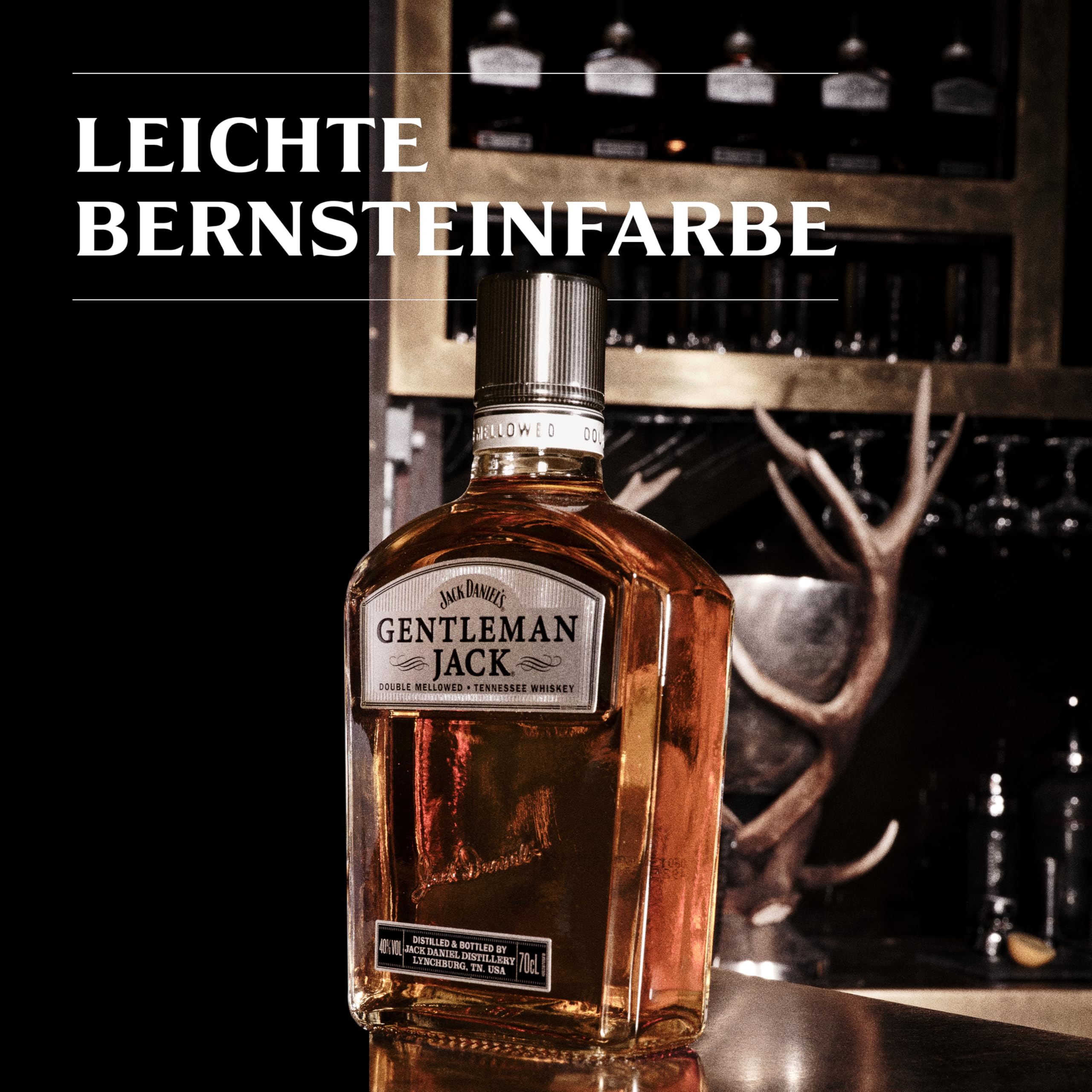 Jack Daniel's Gentleman Jack - Tennessee Whiskey -‎ Ein hochwertiges Geschenk - Ein Mix aus Karamell, Minze und dunklen, reifen Äpfeln - 0.7L/40% Vol.