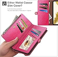 Vista 34 de XcaseBar for Samsung Galaxy A14 5G Wallet case with Zipper Credit Card Holder 【RFID Blocking】, Flip Folio Book PU Leather Phone case Shockproof