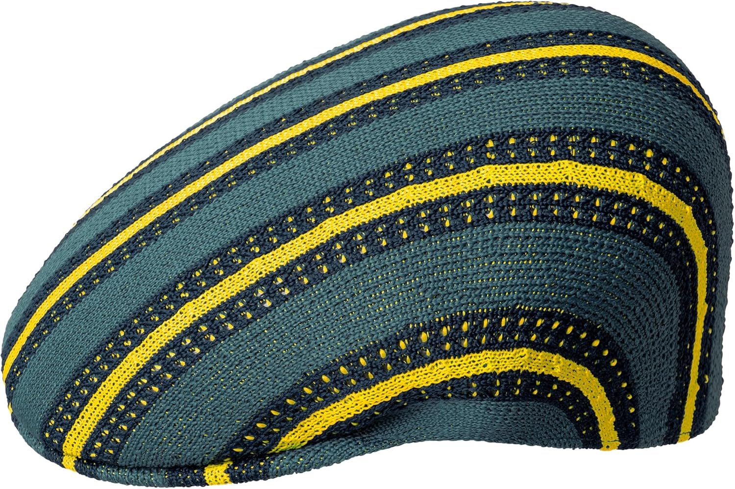 Kangol Resort Stripe 504 Cap Flat Cap Celestial Teal Multi