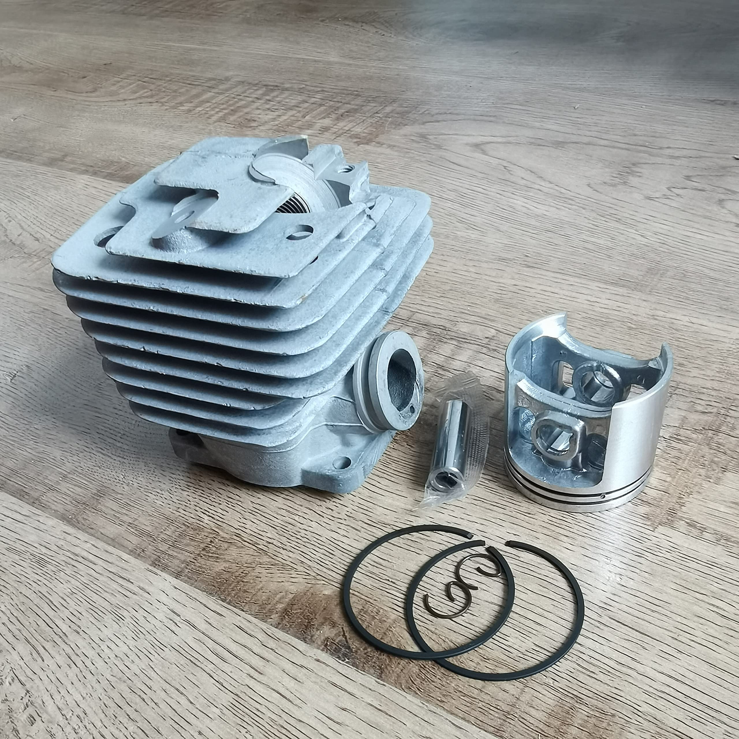 DUNLAP Zestaw tłoka cylindra platerowanego Nikasilem pasuje do części zamiennych do pił łańcuchowych MS361 47MM