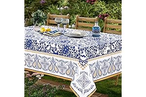 Blue and White Tablecloth: Enhance Your Outdoor Dining Experience