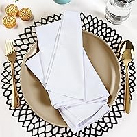 Vista 138 de Utopia Kitchen - Servilletas de tela negras [paquete de 12, 50 x 50 cm], mezcla de algodón absorbente, lavables y reutilizables para cena