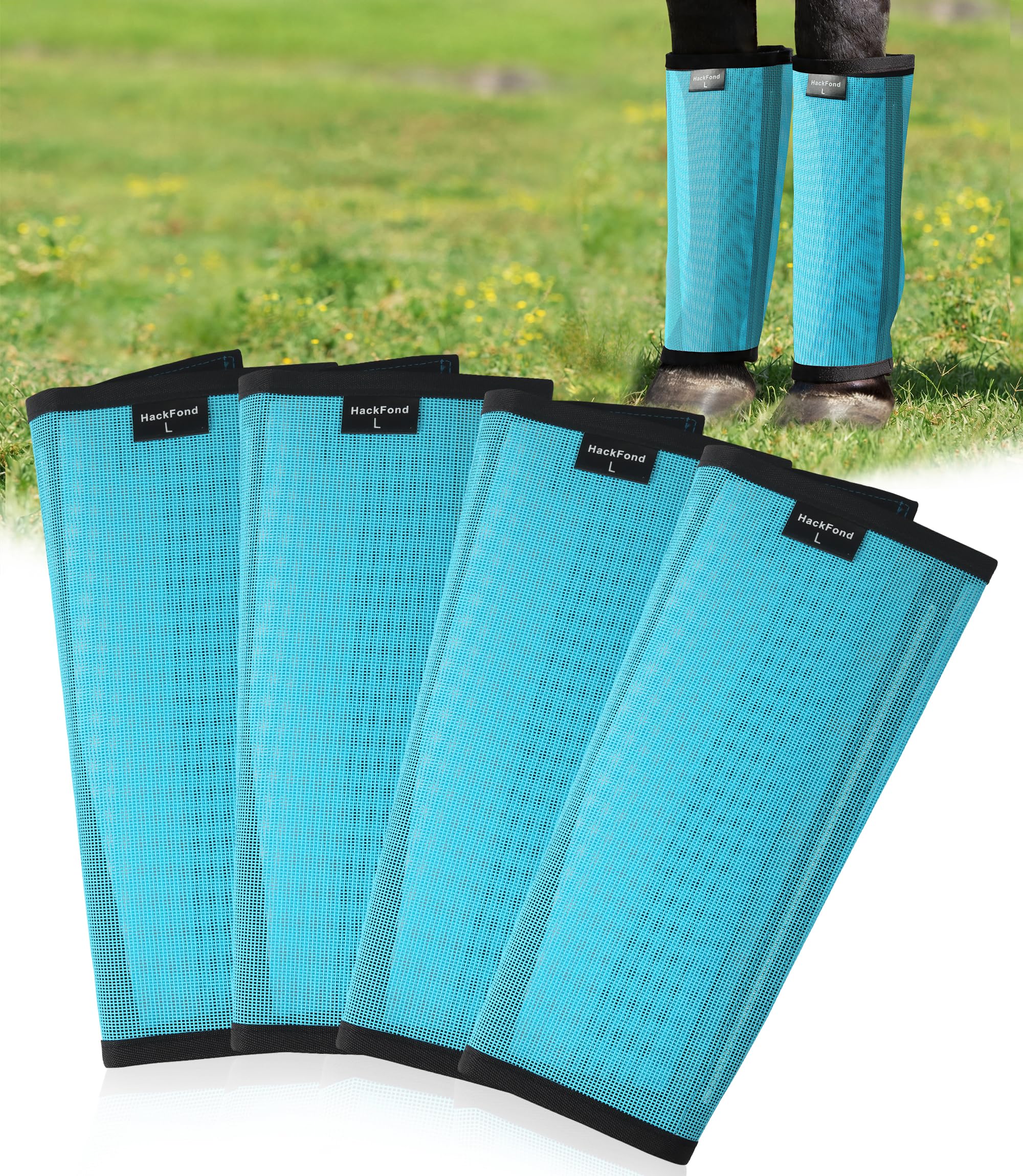 HackFond Breathable Mesh Horse Fly Boots - boots and wraps | Mubboo