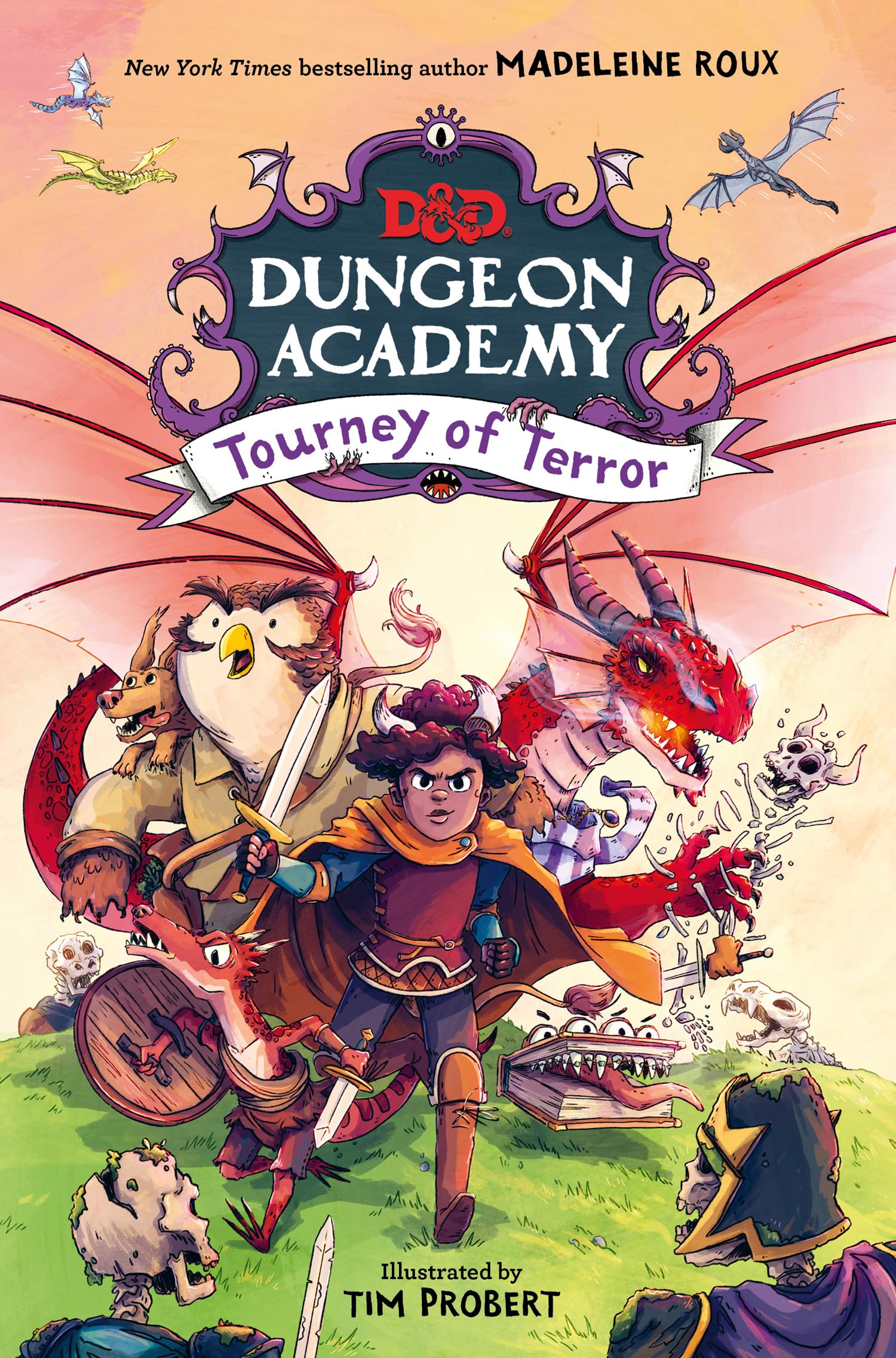 Dungeon Academy: Tourney of Terror: A funny, illustrated D&D novel for younger readers and fans of role play and fantasy written by New York Times bestselling author Madeleine Roux