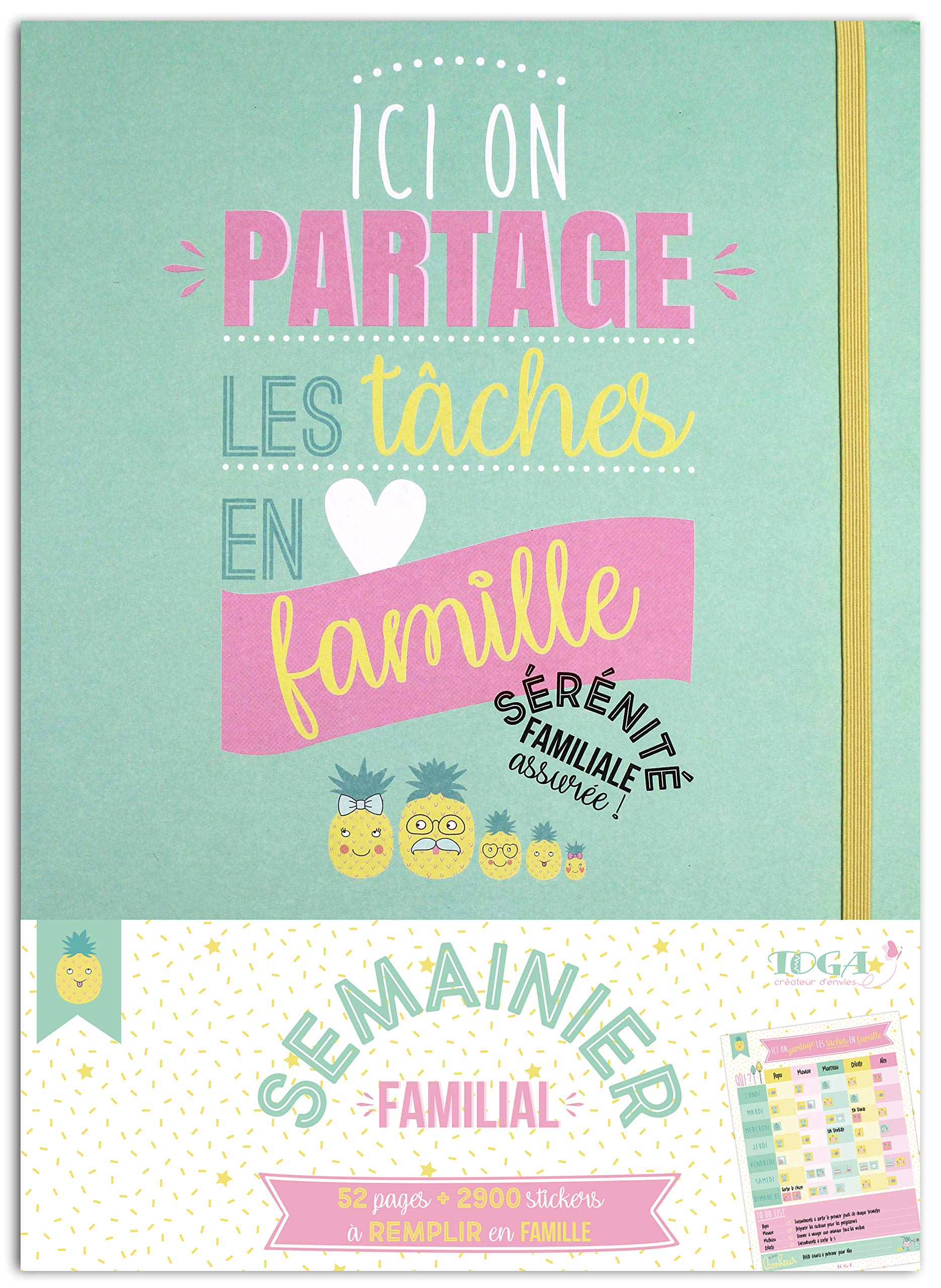 DRAEGER PARIS 1886 Happy Days Kit de papelería – semanal Familiar, Papel, Verde Menta, non applicable
