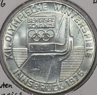 Collectible Coin Austria 1976 100 Schilling BU 1976 Olympics, Innsbruck 296377