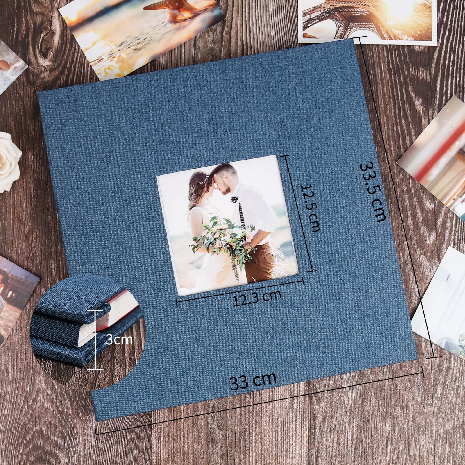 Amazon.co.jp: 思い出帳 フォトアルバム貼る式 写真 アルバム ファイル  