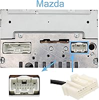 Vista 5 de Kit Bluetooth para coche, estéreo USB AUX de 0.138 in, adaptador Bluetooth manos libres inalámbrico para Mazda RX8 3 5 6 CX7 MPV MX-5 Tributo