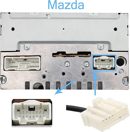 Miniatura 3 de Kit Bluetooth para coche, estéreo USB AUX de 0.138 in, adaptador Bluetooth manos libres inalámbrico para Mazda RX8 3 5 6 CX7 MPV MX-5 Tributo