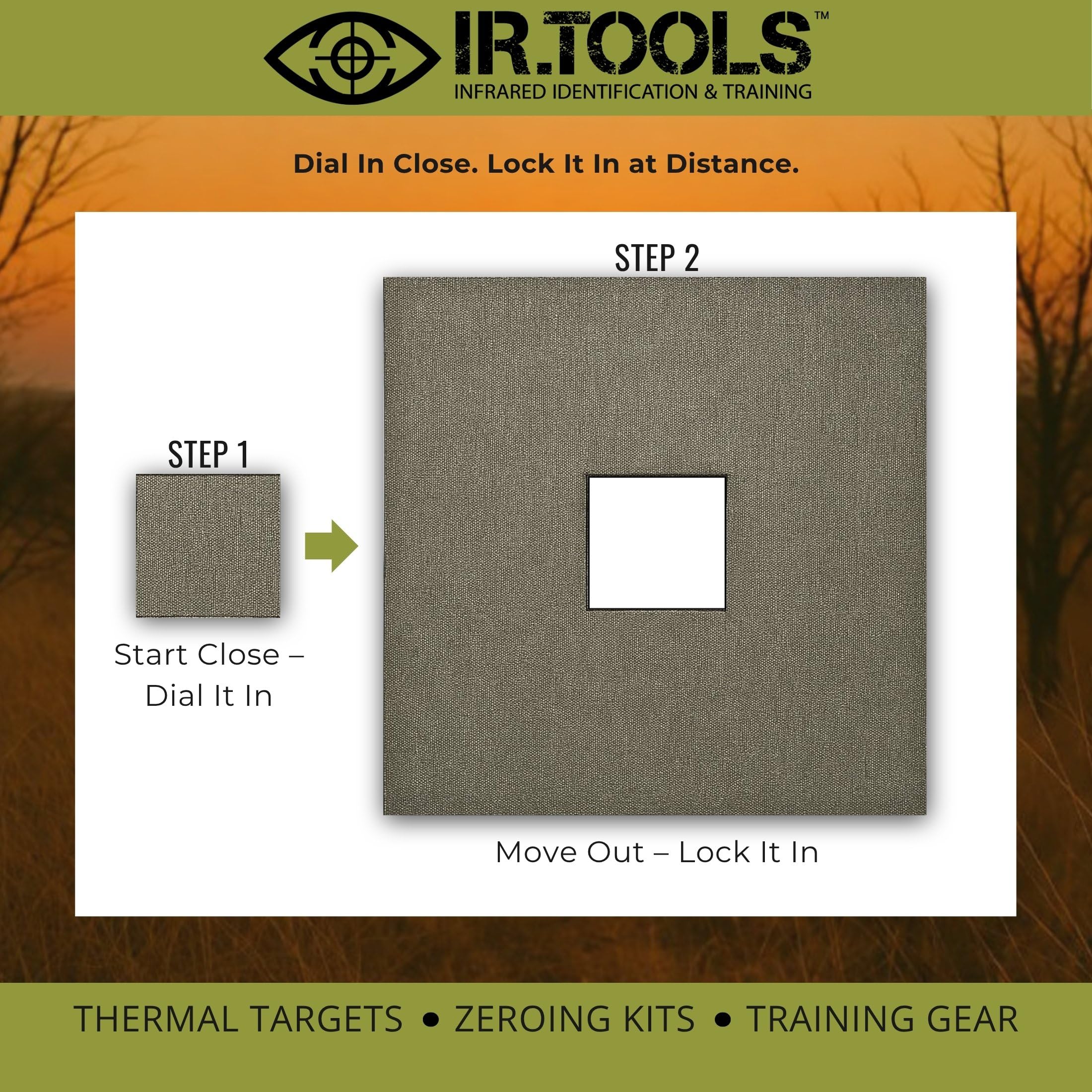 IR.Tools - Pasta térmica para poner a cero alcance térmico, rango de 100 metros, paquete de 10
