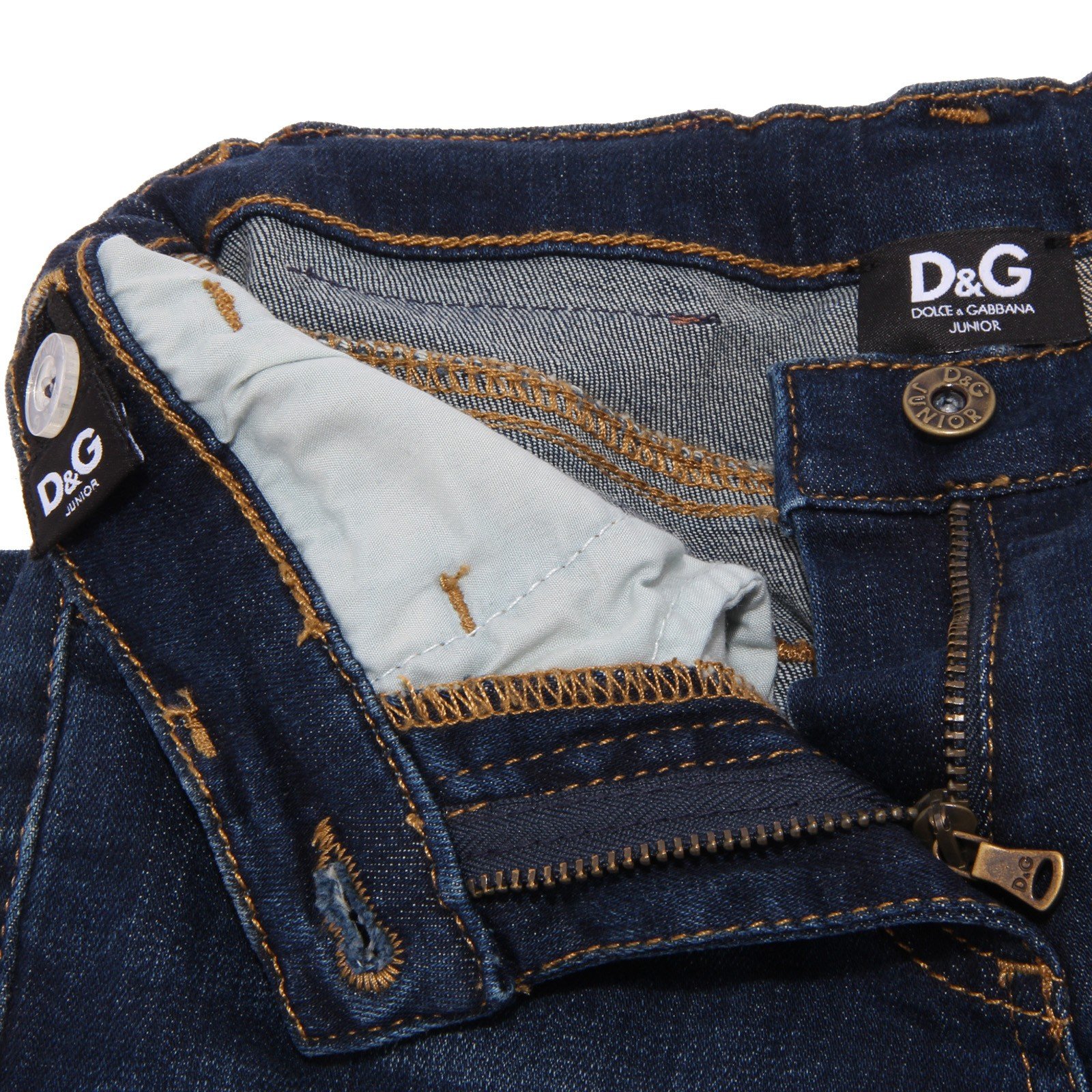 7535W Pantalone Bimba D&G Junior Girl Jeans Blue Trouser [5 Years]