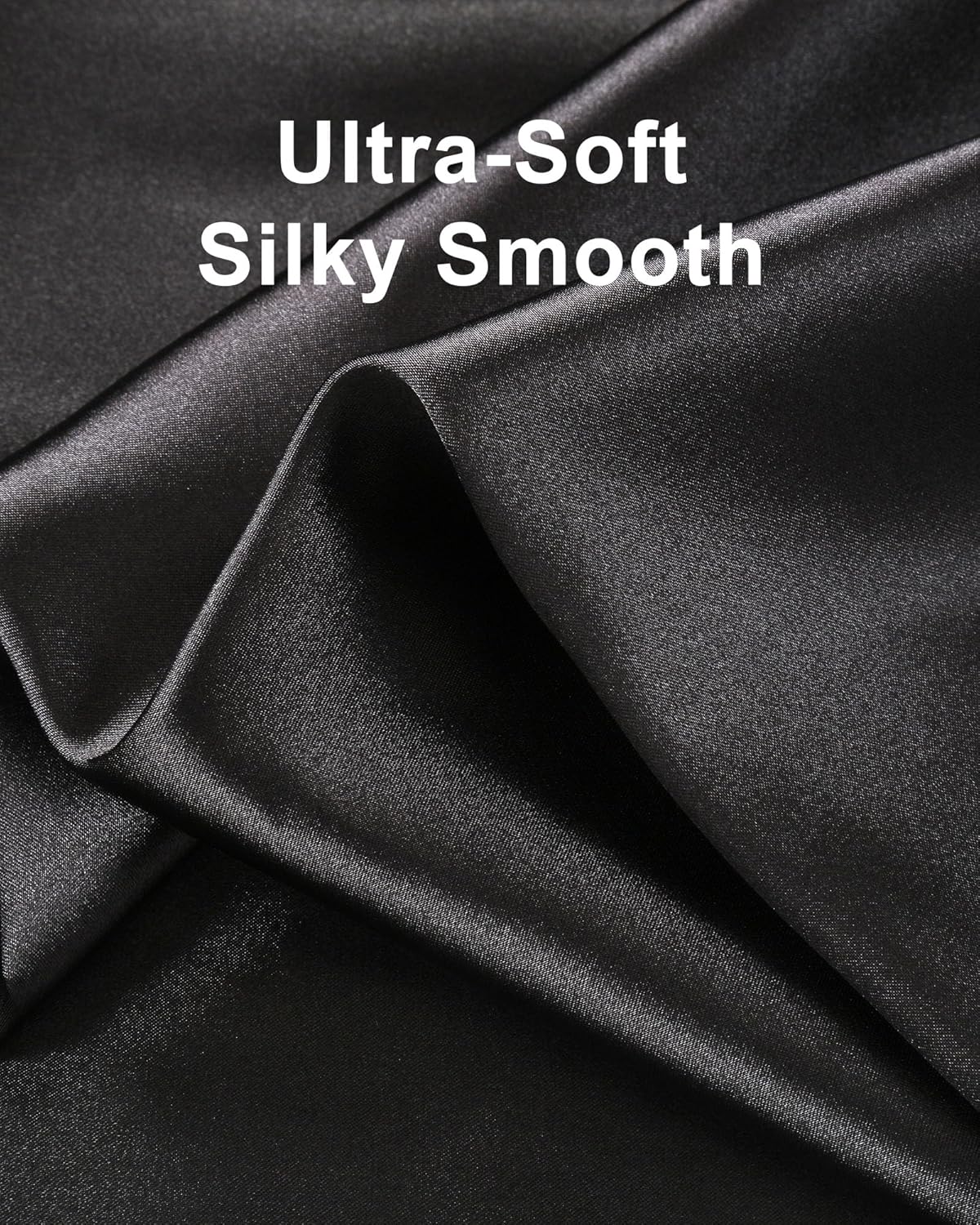 3 Piece Silk Satin Pajama Set for Women Soft Short Sleeve Button Down Pjs with Shorts Long Pants Sleepwear S-XXXL - Image 3