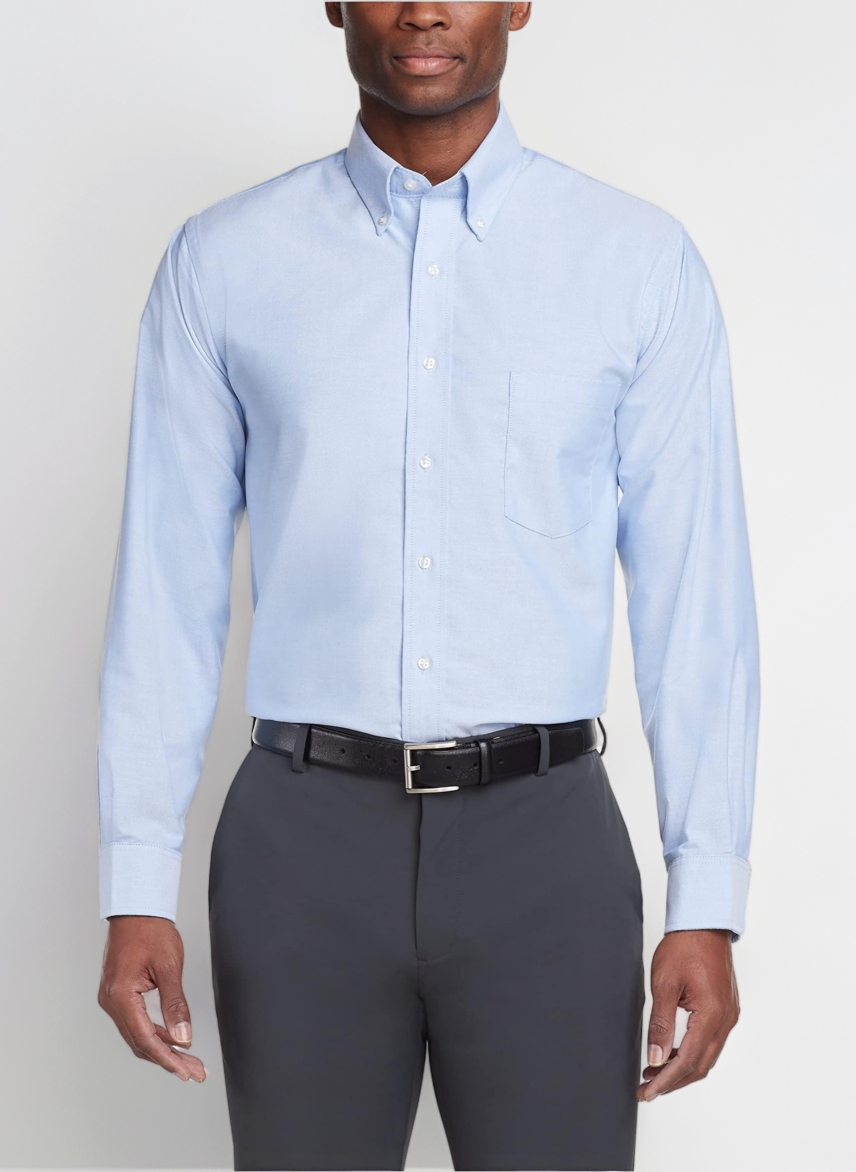 Van Heusen Herren Langarm-Oxford Klassisches Hemd