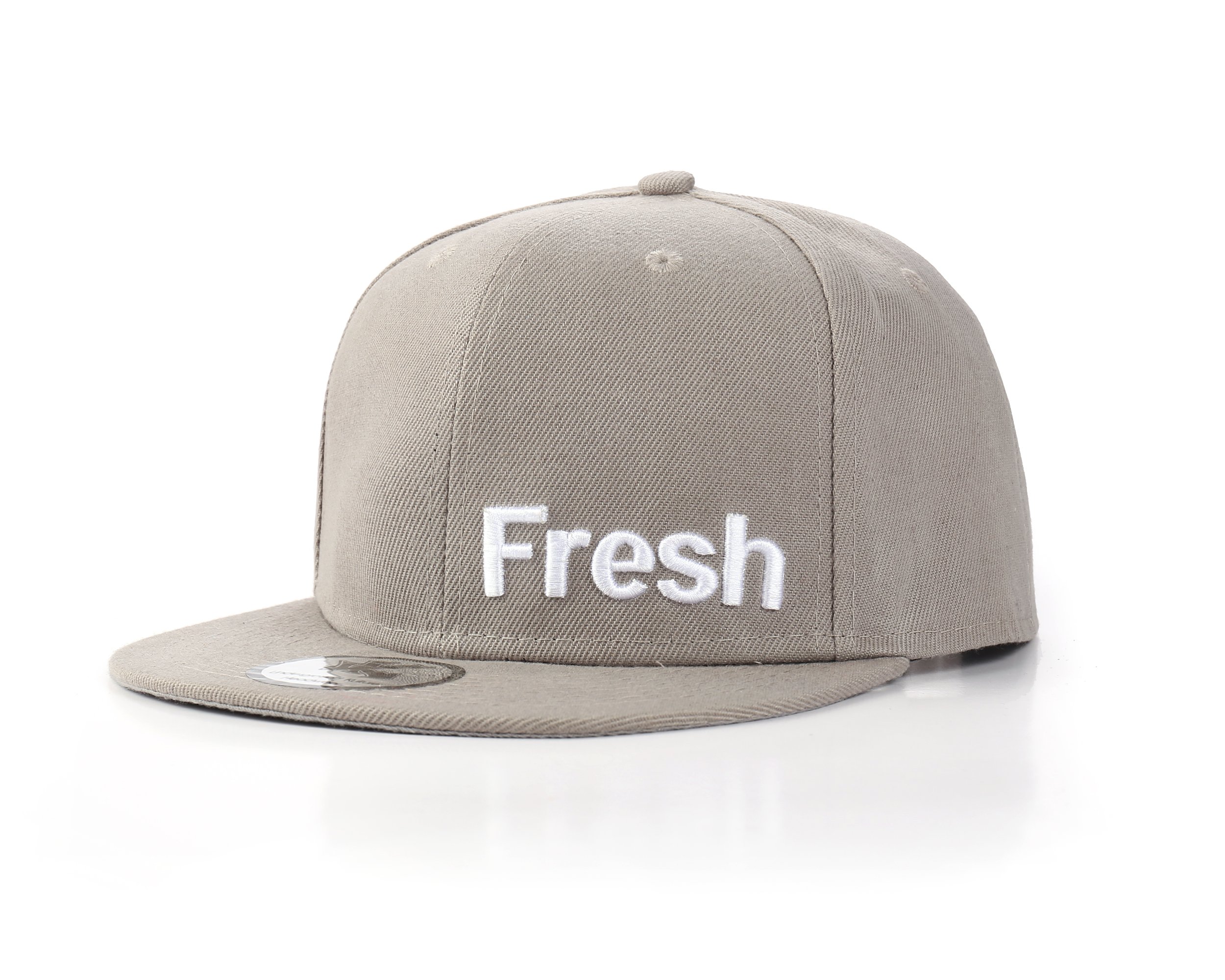 Underground Kulture "FRESH - We Run The UK Flat Peak Grey Baseball Cap (7 3/4")