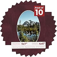 Vista 154 de Tapete de 5 x 7 para fotos de 4 x 6 pulgadas, con apertura de tablero ovalado verde Honeydew precortado, sin ácidos, mate para proteger tus