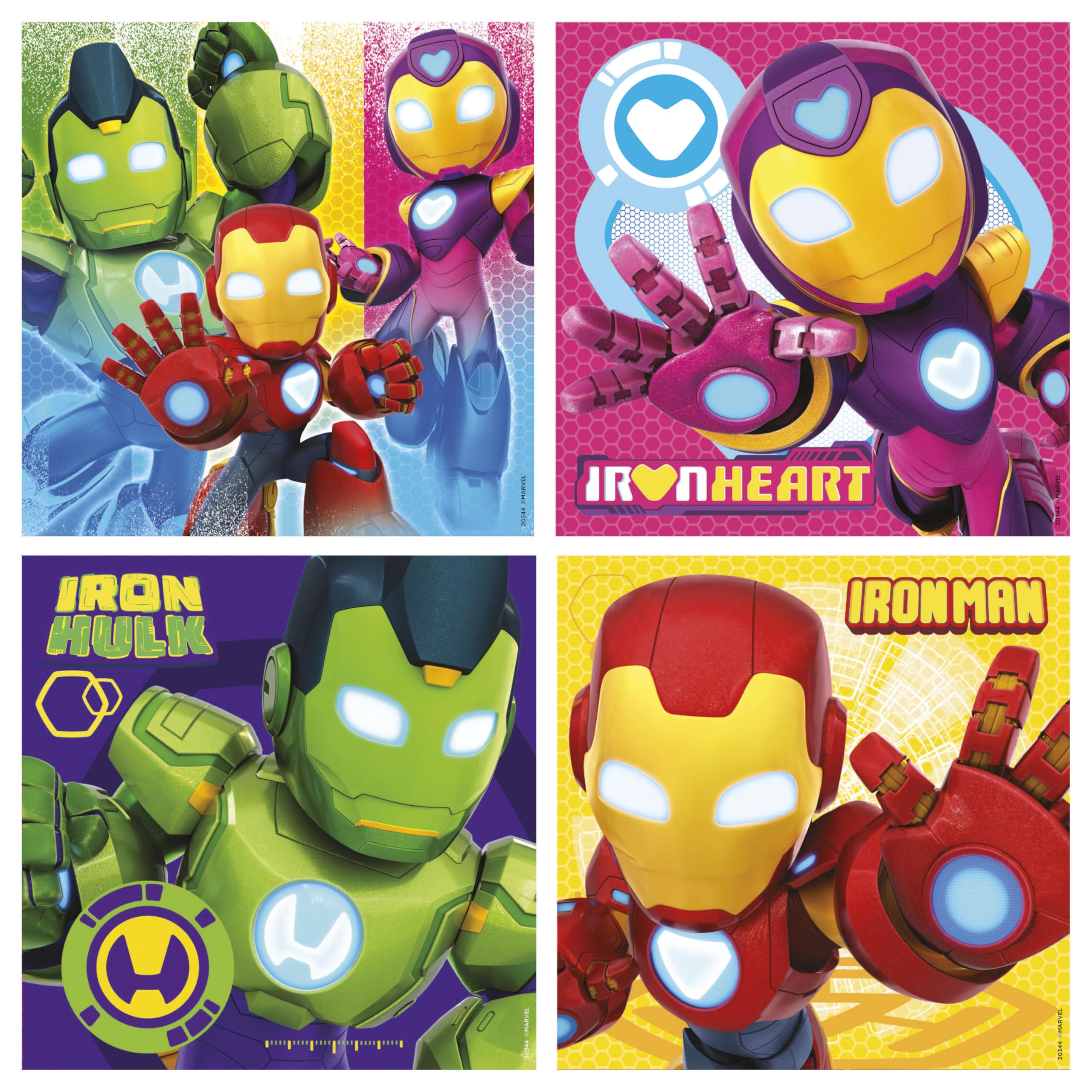 Educa - Iron Man and His Awesome Friends | Set de 4 Puzzles Infantiles de 6 a 12 Piezas presentados en una fantástica Maleta | Recomendados a Partir de 3 4 5 años (20344) — view 2