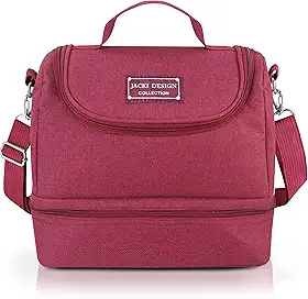 Bolsa Termica com 2 Compartilhamentos para Marmita Jacki Design (Pink)