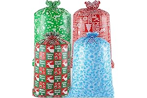 Jaywayang Jumbo Christmas Gift Bags with Handles