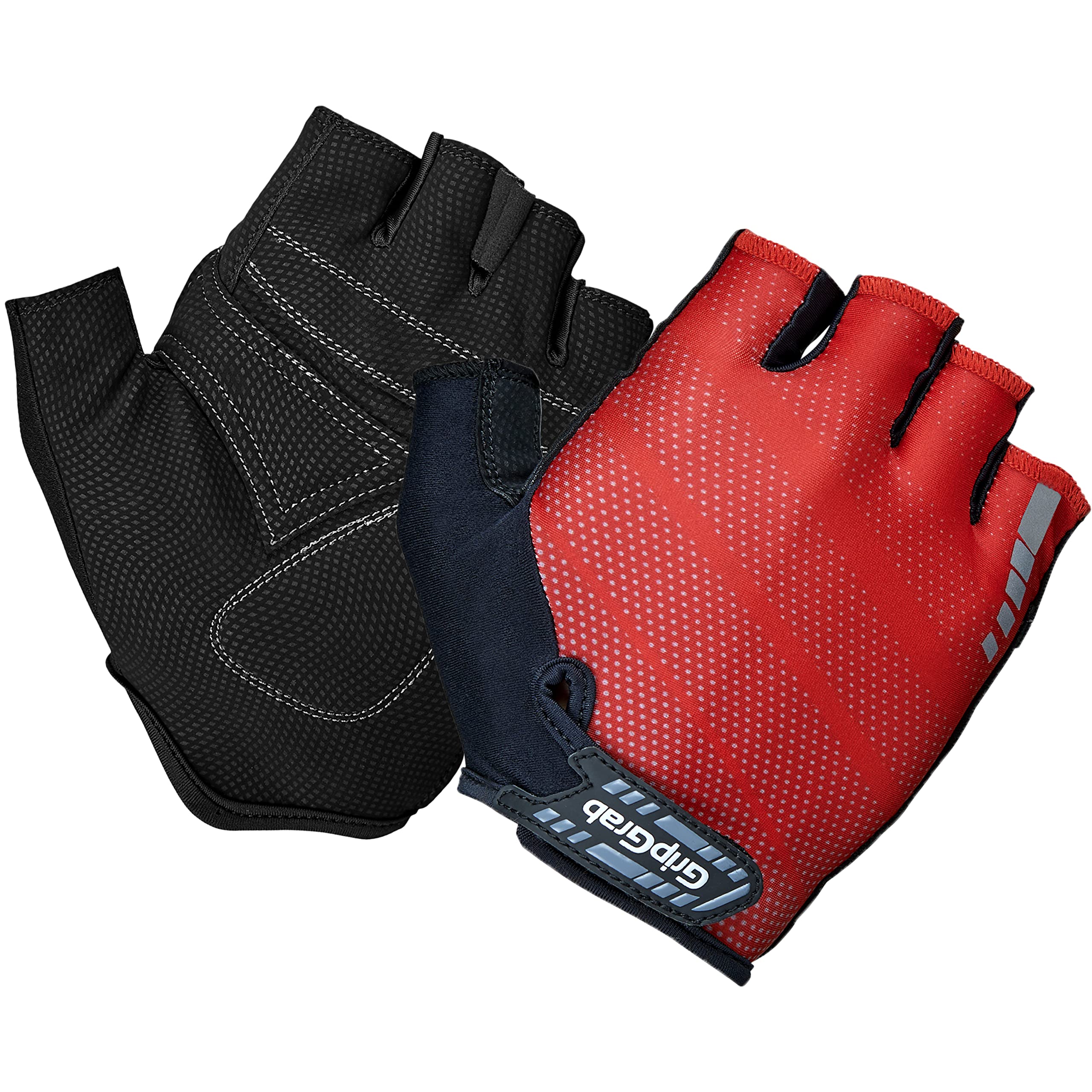 GripGrab Rouleur Padded Short Finger Summer Cycling Gloves Comfortable Half Finger Fingerless Cushioned Bicycle Glove
