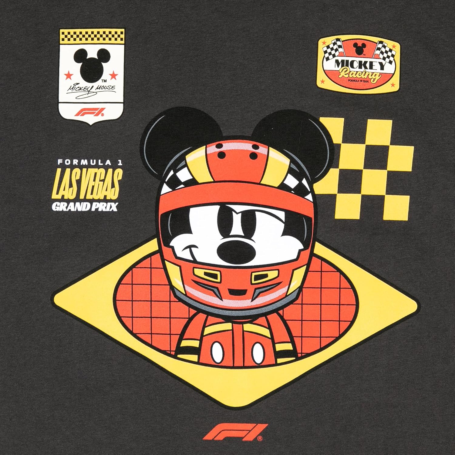 F1 Las Vegas Grand Prix x Disney Men's Helmet T-Shirt - Image 4