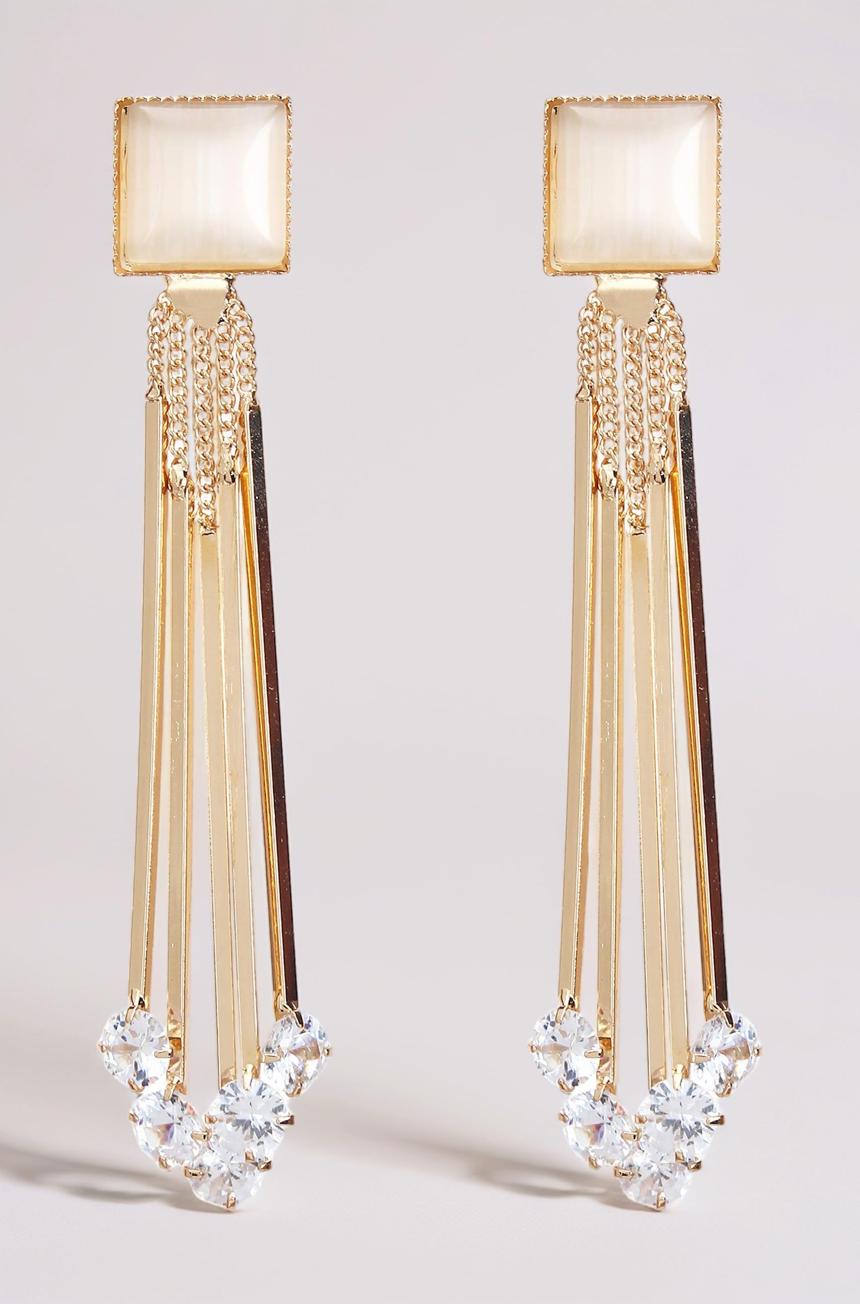 YouBella Jewellery for women Crystal Earings Gold Plated Dangler Earrings for Girls and Women
