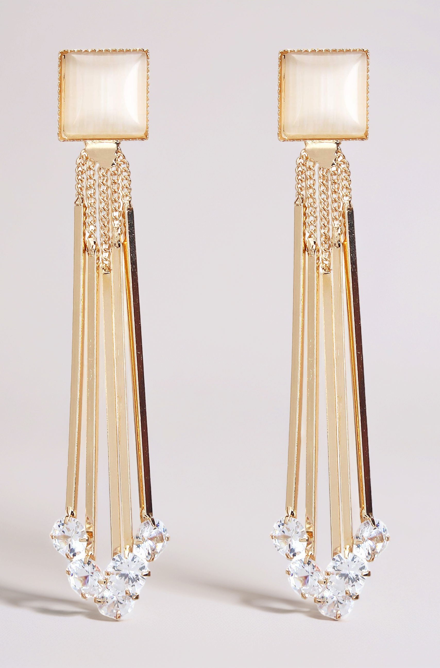 Jewellery for women Crystal Earings Gold Plated Dangler Earrings for Girls and Women