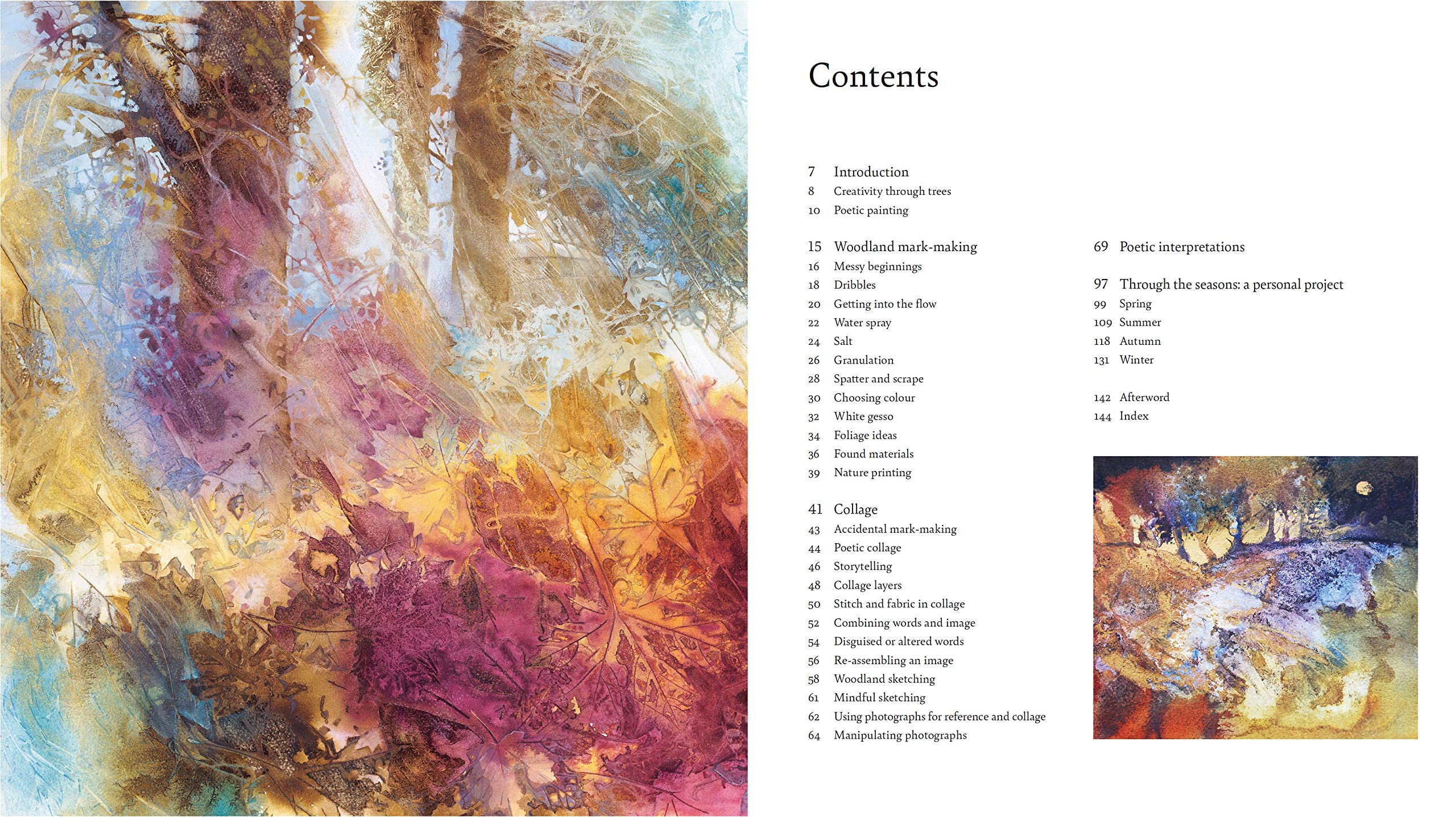 Poetic Woods: Experimental Watercolour and Collage