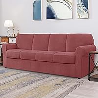 Vista 389 de CHUN YI - Funda elástica para sofá (7 piezas), funda para sofá de 3 plazas con tres respaldos y cojines separados con banda elástica, tela jacquard