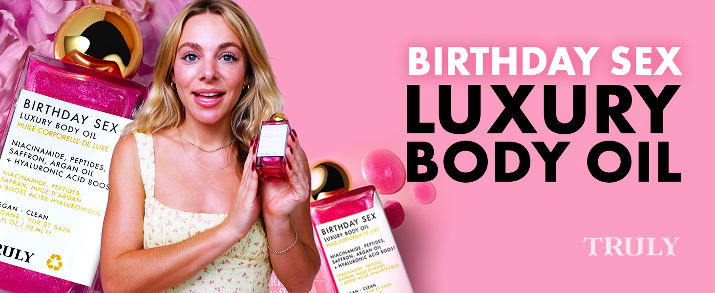 Truly Luxury Body Oil | Hydrating & Illuminating with Natural Shimmer | For Smooth, Glowing Skin and Long-Lasting Fragrance