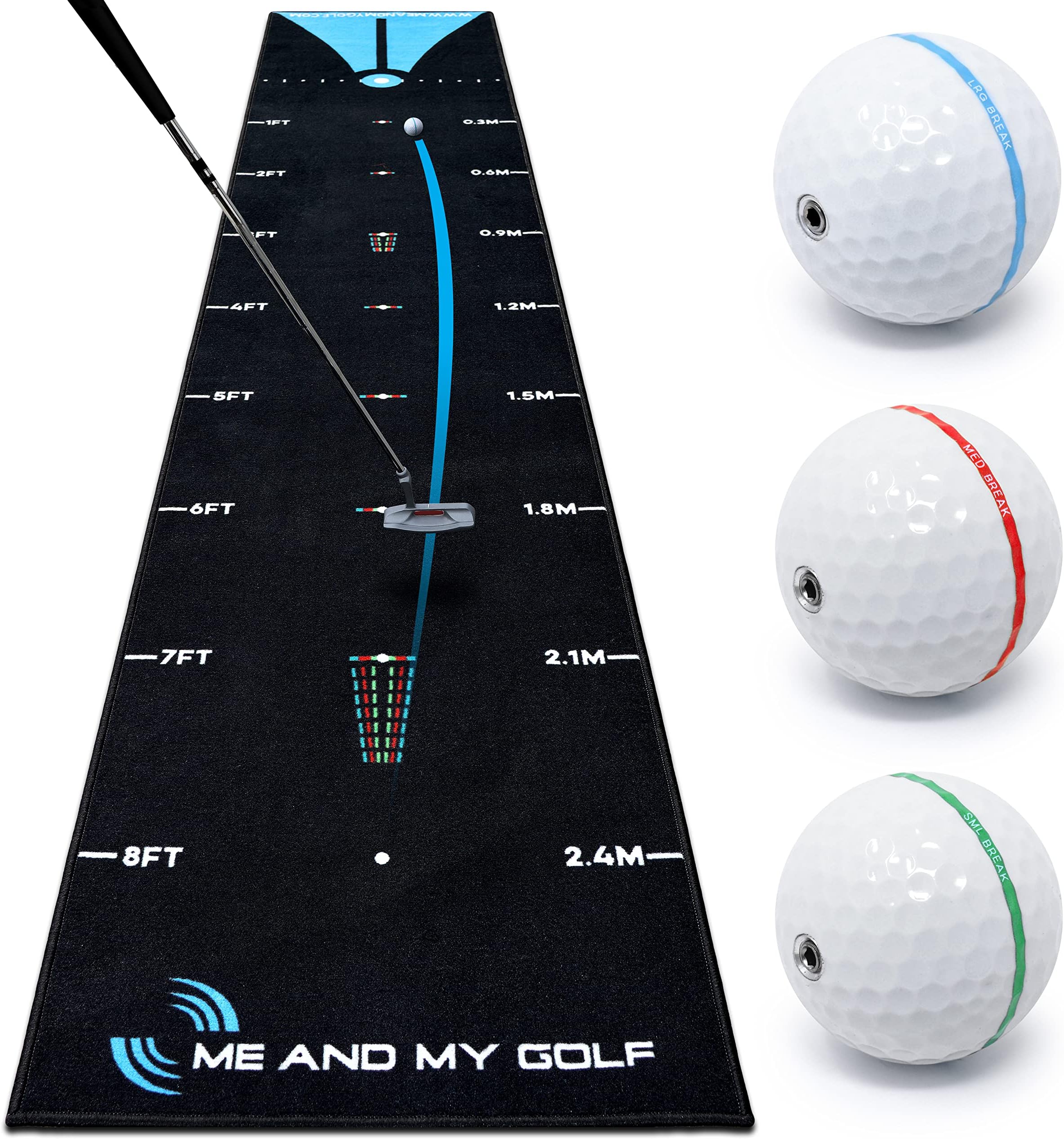 Breaking Ball Putting Mat - Simulate Breaking Putts At Home