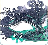 Vista 7 de Máscara veneciana para mujeres y hombres, para fiesta de disfraces, baile de graduación, Halloween, Mardi Gras