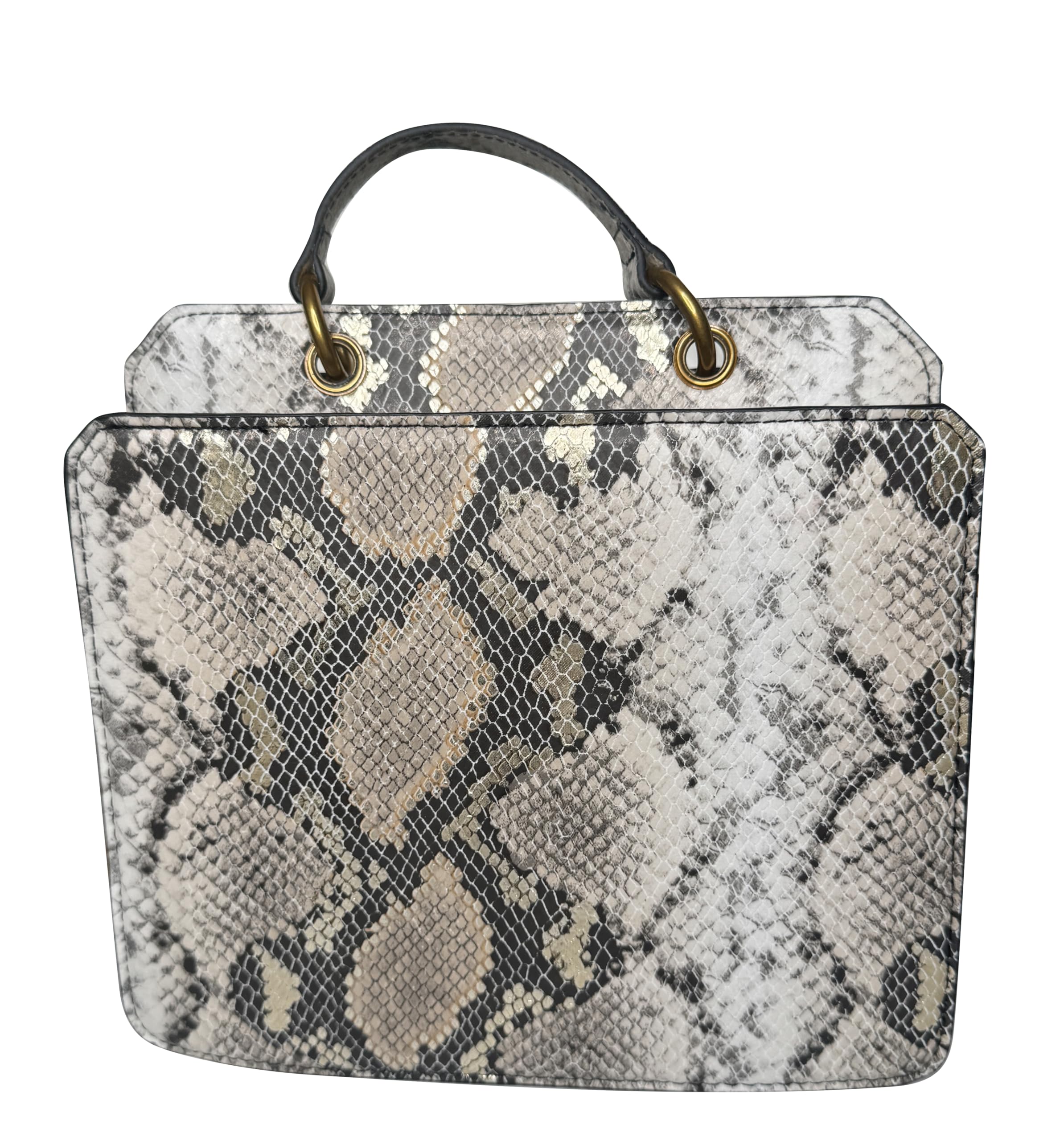 Steve Madden Bevelyn Metallic Snake Convertible Crossbody Bag