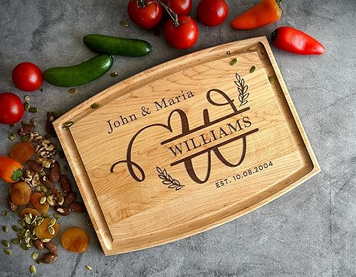 Miniatura 5 de Personalized Cutting Boards  Personalized Cutting Boards Wood Engraved  Lovely Birthday, Anniversary, Bridal Shower, Wedding Present  Custom