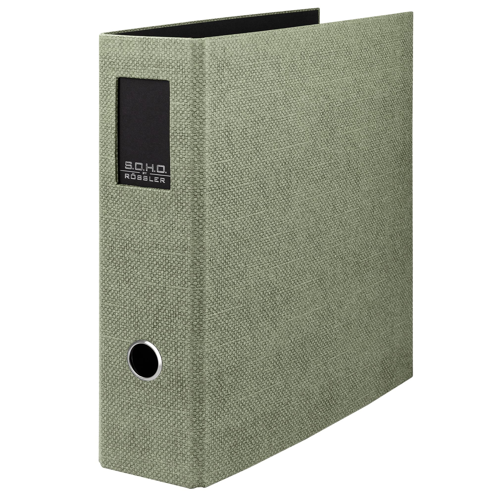 Classeur Rössler S.O.H.O. DIN A4 Sage avec Étiquette de Dos - 85 mm