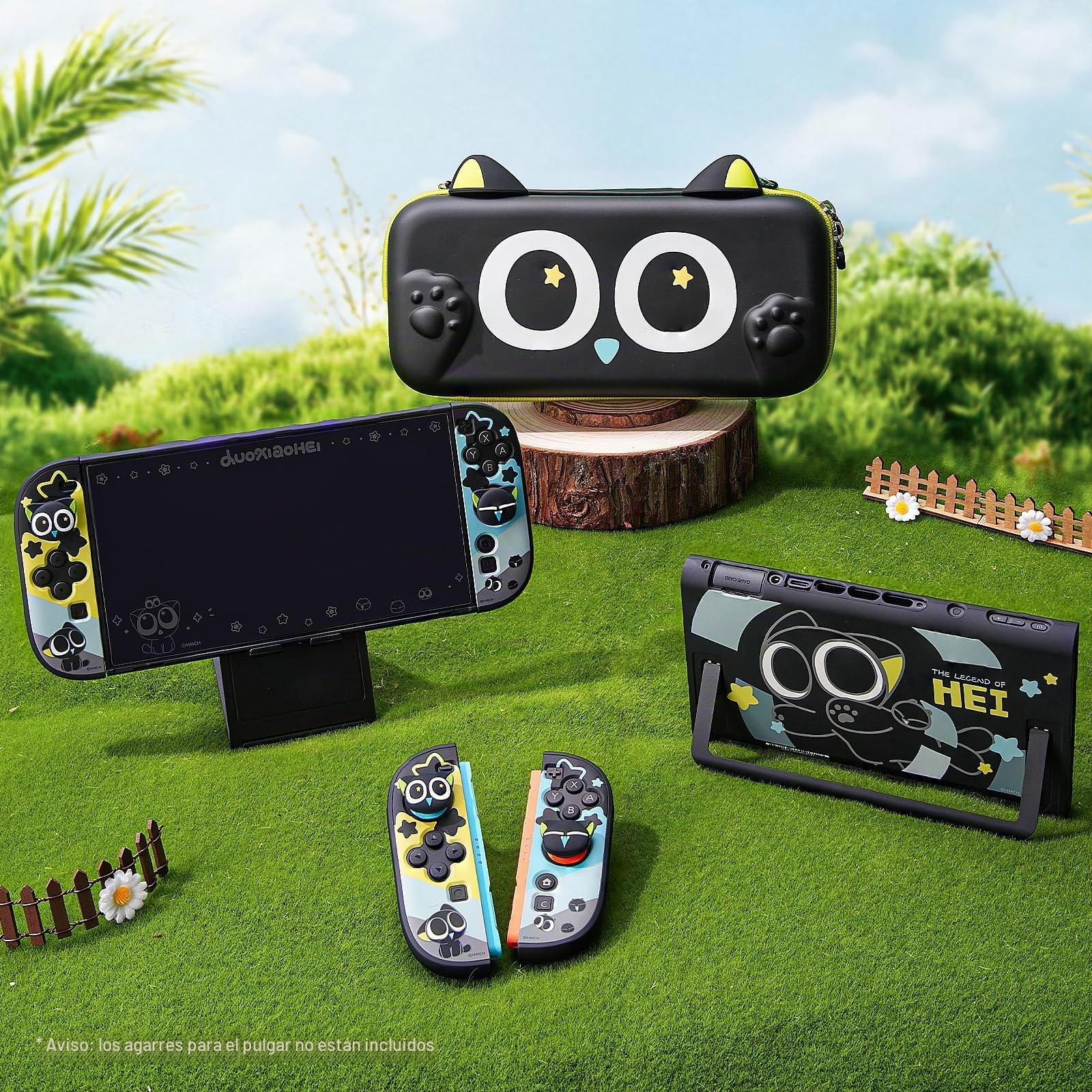 GeekShare - Funda protectora compatible con Switch 2, carcasa delgada acoplable de PC rígido compatible con la consola de juego Switch 2025 y controladores de joystick - La serie HEI