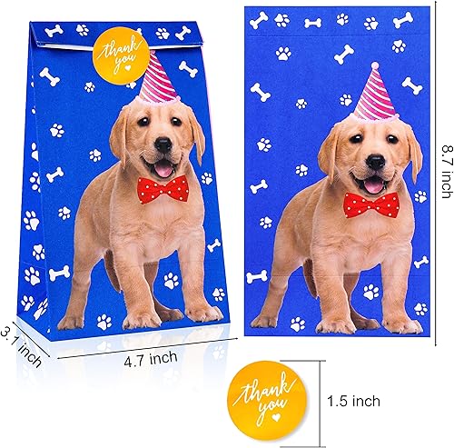 Miniatura 4 de C L cooper life 24 bolsas de regalo para perros y mascotas, suministros con temática de cachorro, decoración de fiesta de cumpleaños, diseño de
