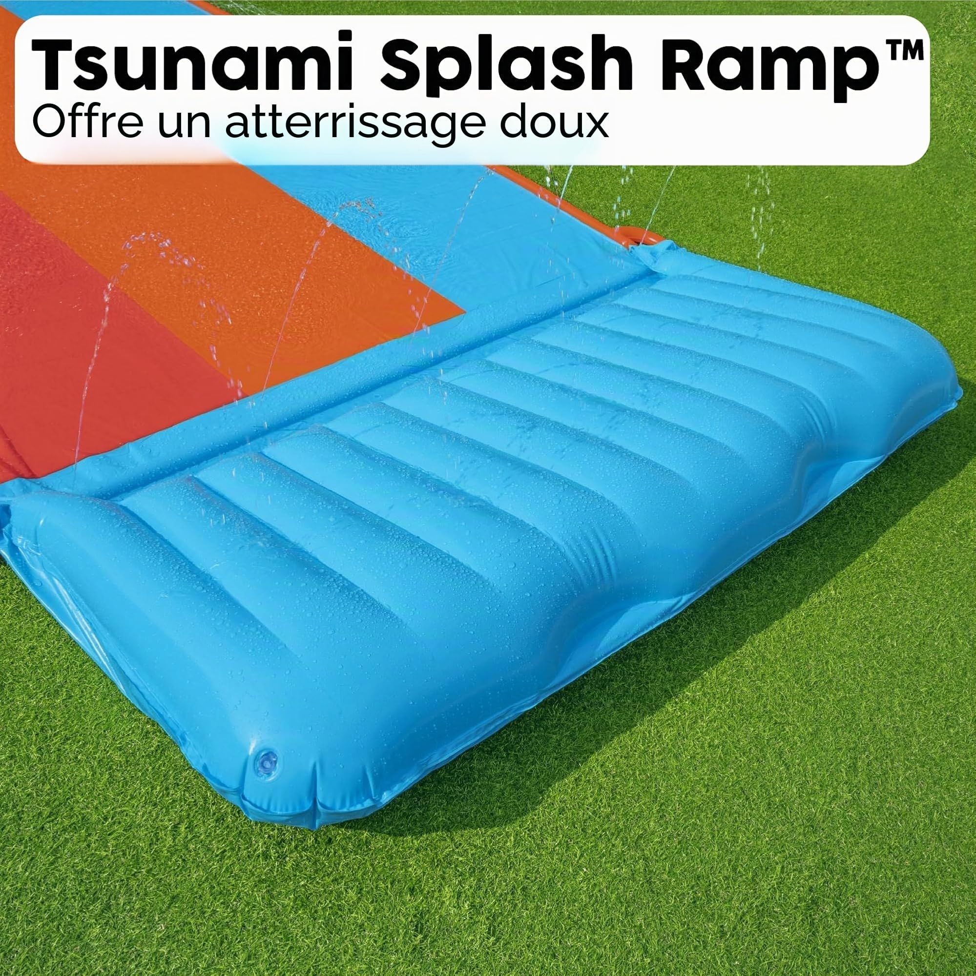 H2O GO 16'/4.88m Tsunami Splash Ramp Triple Slide