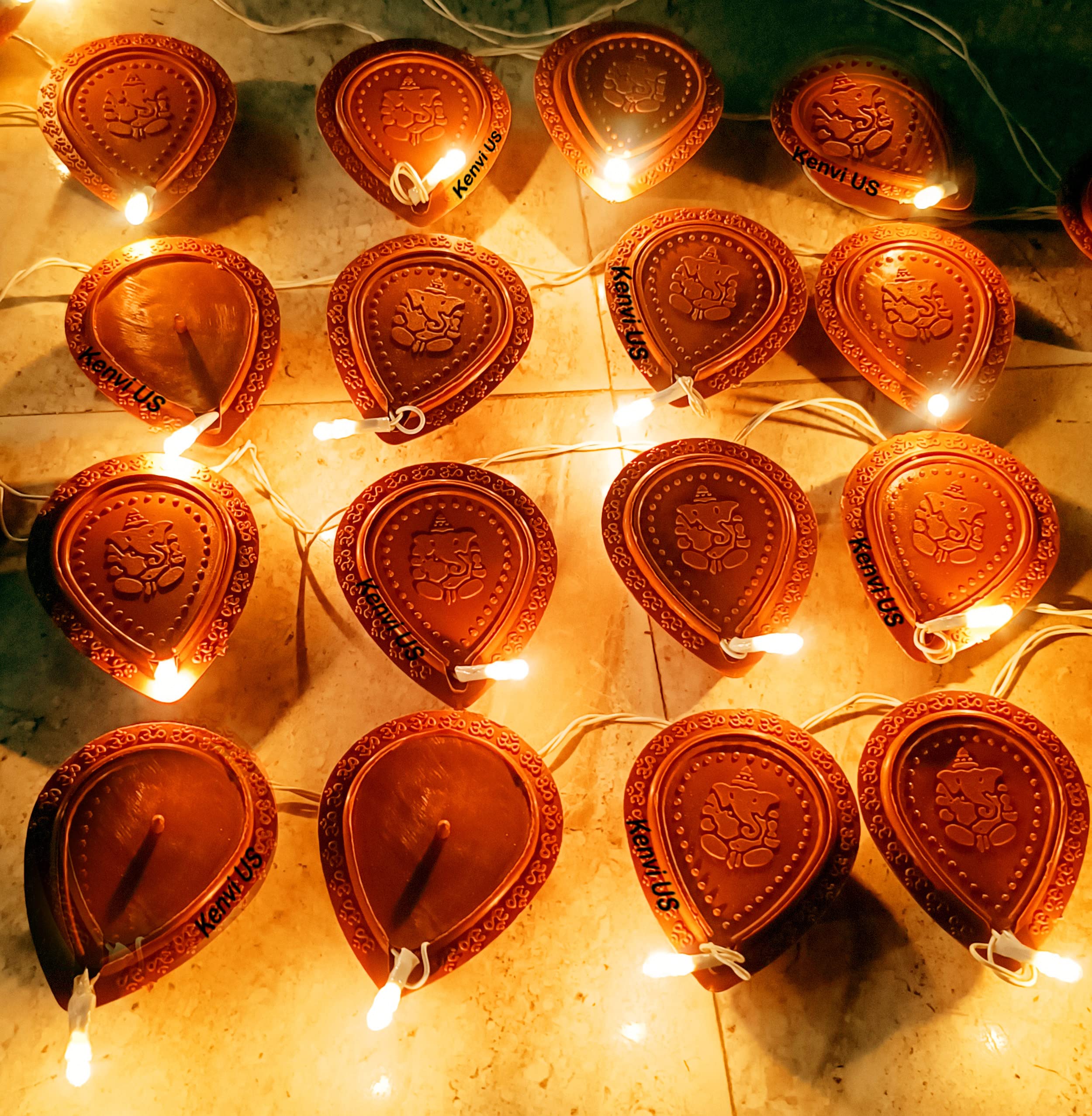 ENAVIJ Light Brown 21 Diya Light 2 Meter Electric Deepak LED Fairy String Lights Home Diwali Decoration Lightning - (Brown) Rope Light/Strip Light/Rise Light/Lighting for Deepawali | K874 (B0DJ2THHNB) Amazon Price History, Amazon Price Tracker