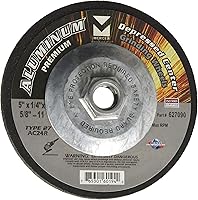 Vista 32 de Mercer Industries 621070 - 4-1/2" x 1/4" x 5/8"-11 Tipo 27 Muelas abrasivas para mampostería (paquete de 20)