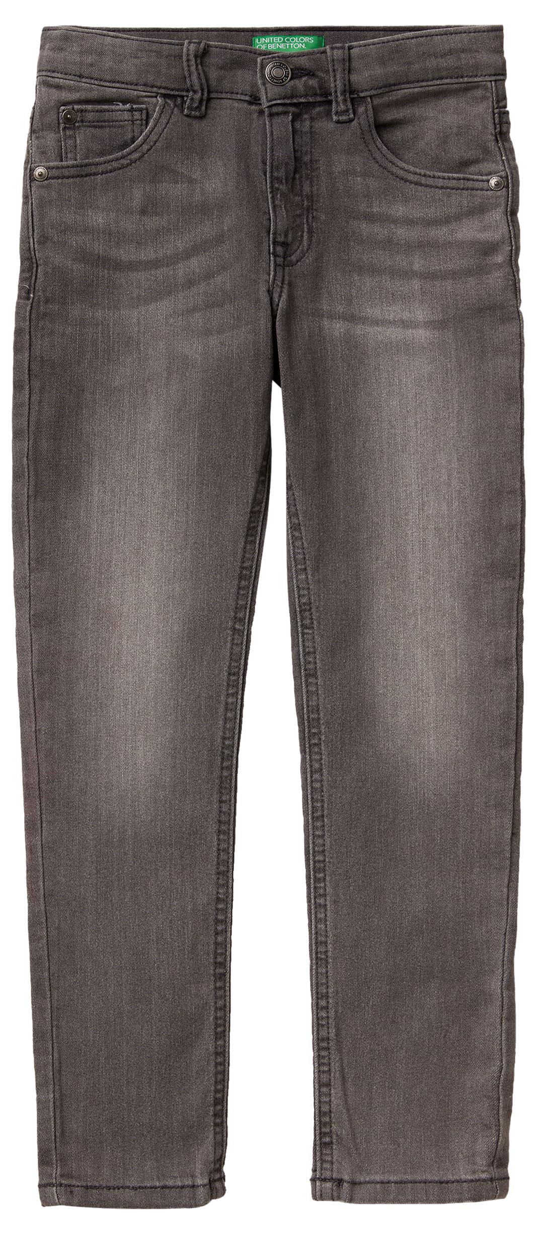 Pantalon gris Benetton 140 cm aux finitions soignées de qualité - 3