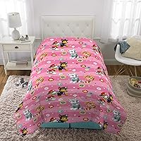 Vista 112 de Franco Ropa de cama para niños, edredón de microfibra suave, tamaño matrimonial, PJ Masks Paw Patrol Girls