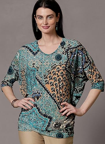 Miniatura 5 de Butterick Misses' TopTunic, Code B6854 - Kit de patrones de costura, tallas 8-10-12-14-16, multicolor